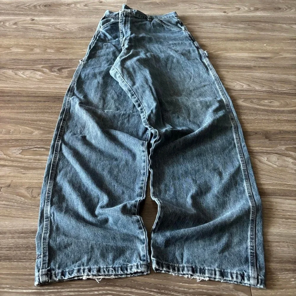 Vintage Y2K/2000s Baggy Dark Wash Grunge Skater Carpenter Denim Jeans!